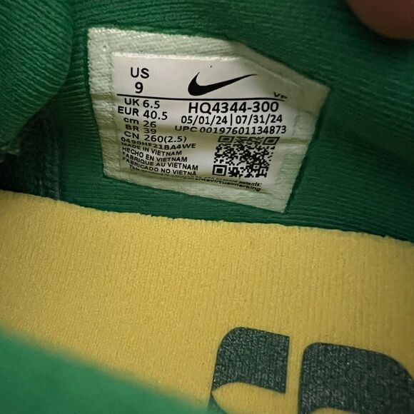 Nike Sabrina 2 'Oregon Ducks' Apple Green - Picture 9 of 9